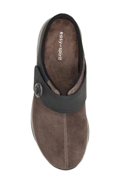 Easy Spirit Women's Edline Button Strap Slip-on Mules In Brown