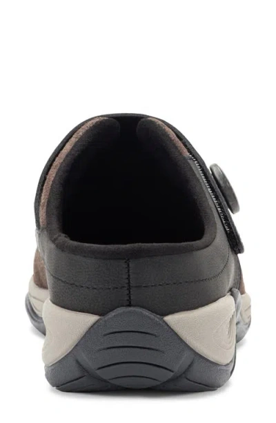 Easy Spirit Women's Edline Button Strap Slip-on Mules In Brown