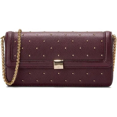 Cole Haan Daniella Leather Wallet On A Chain In Brown