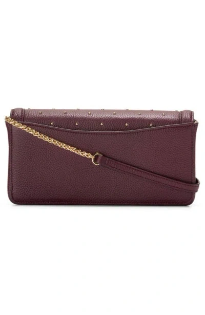 Cole Haan Daniella Leather Wallet On A Chain In Brown