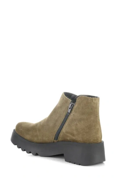 Fly London Mufe Platform Wedge Bootie In Gray