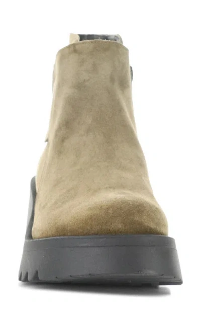 Fly London Mufe Platform Wedge Bootie In Gray