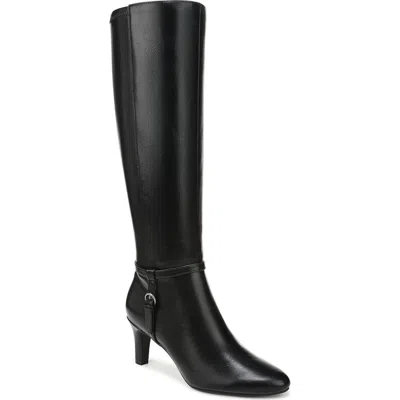 Lifestride Women's Galant Extra Wide Calf Zip Tall Dress Boots In Black