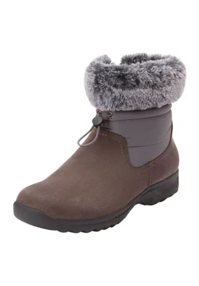Comfortview The Emeline Weather Boot In Gray