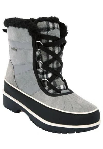 Comfortview The Brienne Waterproof Boot In Gray