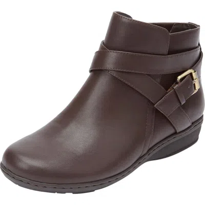 Comfortview The Bronte Bootie In Brown