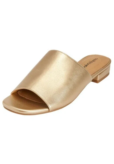 Comfortview The Sola Slip On Mule In Gold