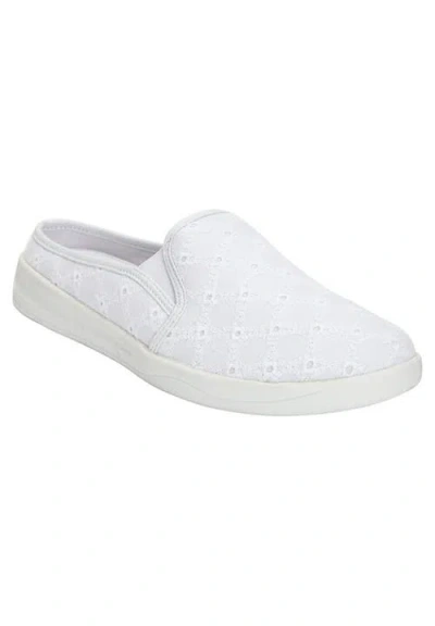 Comfortview The Camellia Slip On Sneaker Mule In White