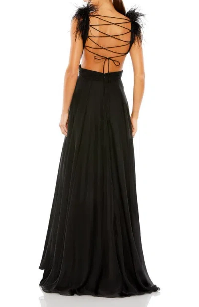 Mac Duggal 68113 Prom Long Formal Chiffon Dress In Black