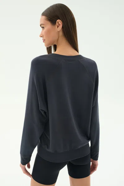 Splits59 Bennie Fleece V Neck Sweatshirt In Multi