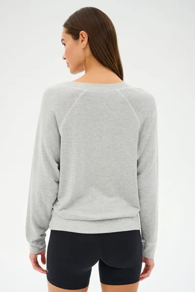 Splits59 Bennie Fleece V Neck Sweatshirt In Multi