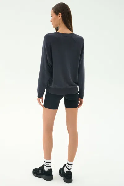Splits59 Bennie Fleece V Neck Sweatshirt In Multi