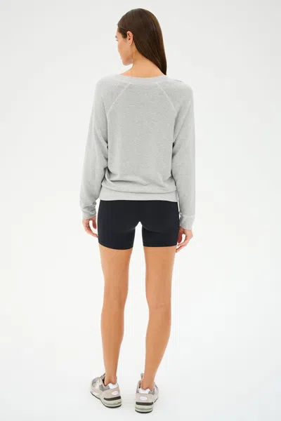 Splits59 Bennie Fleece V Neck Sweatshirt In Multi