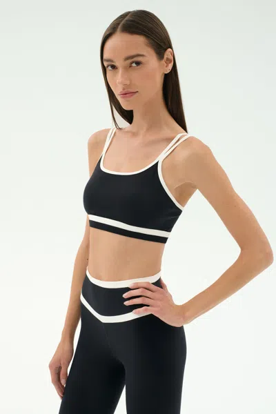 Splits59 Eva Rigor Double Strap Sports Bra In Black