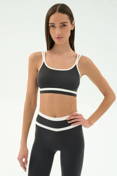 Splits59 Eva Rigor Double Strap Sports Bra In Black