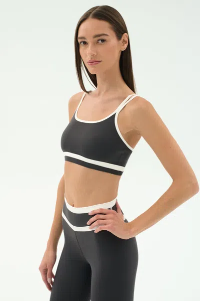 Splits59 Eva Rigor Double Strap Sports Bra In Black