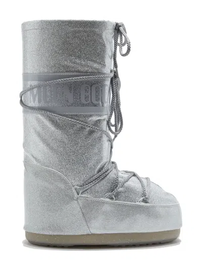 金葱缀饰系带靴