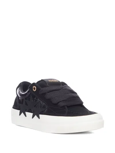 Amiri Black Leather Sunset Skate Sneakers In Black