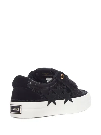 Amiri Black Leather Sunset Skate Sneakers In Black