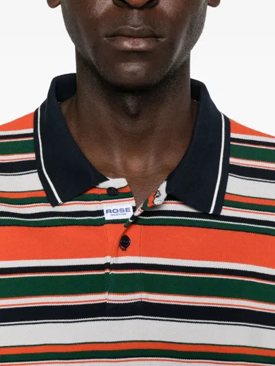 Martine Rose Oversized Striped Polo Shirt In Multi