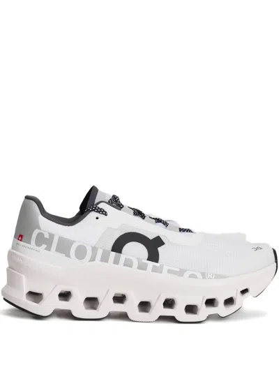 On Cloudmster Mesh Low-top Sneakers In White