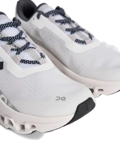 On Cloudmster Mesh Low-top Sneakers In White