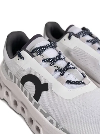 On Cloudmster Mesh Low-top Sneakers In White