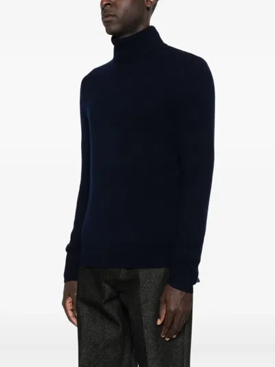 Bompard Turtleneck Sweater In Blue