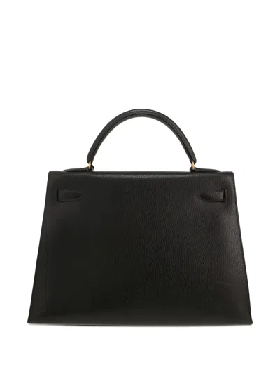 Pre-owned Hermes Kelly 32 Handbag In Black