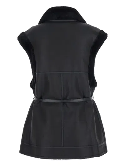 Urbancode Belted Gilet In Black