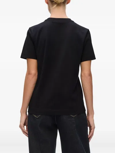 Karl Lagerfeld Sequin-embellished T-shirt In Black