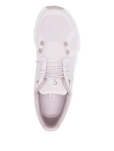 On Cloud 5 Lace-up Sneakers In Pink