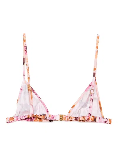 Chloé Chloè Triangle Bikini Top In Pink
