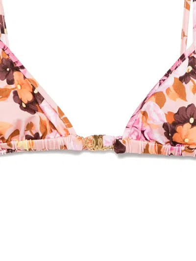 Chloé Chloè Triangle Bikini Top In Pink