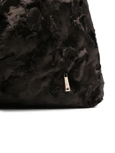 La Milanesa Large Triangle Shoulder Bag With Top Handle In Brown