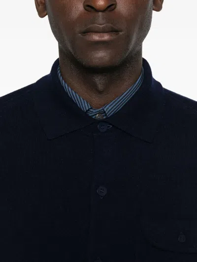 Eric Bompard Flap-pocket Shirt In Blue