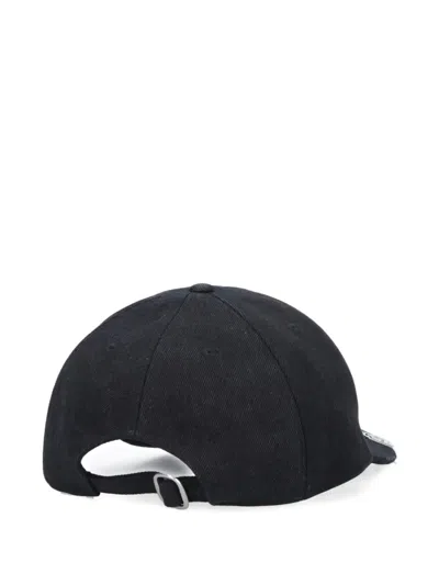 Off-white Curved Visor Baseball Cap In Black Cotton
