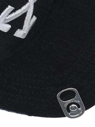 Off-white Curved Visor Baseball Cap In Black Cotton