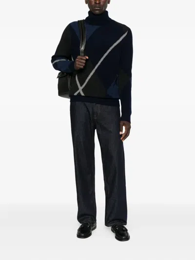 ARGYLE 菱纹图案毛衣