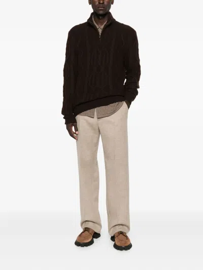 Eric Bompard Cable-knit Sweater In Black