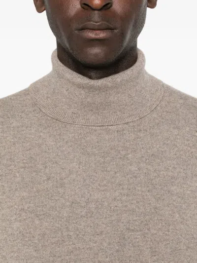 Eric Bompard Turtleneck Sweater In Neutral
