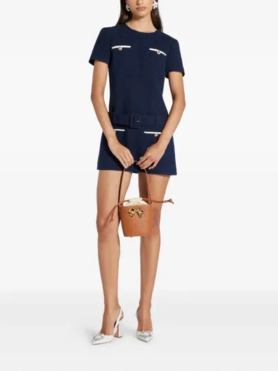 Self-portrait 'brown Leather Shoulder Bow Bag' Shoulder Bag In Brown