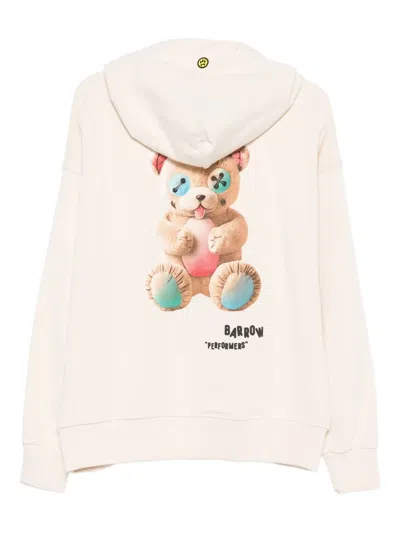 泰迪熊印花棉连帽衫