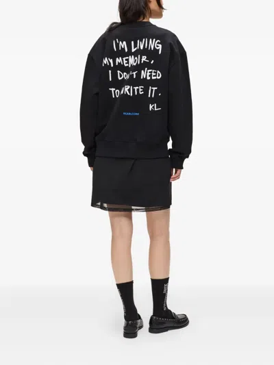 Karl Lagerfeld Jeans Logo-print Sweatshirt In Black