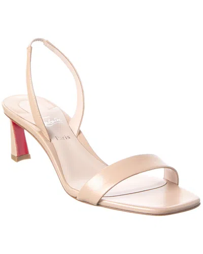 Christian Louboutin Condora Leather Red Sole Slingback Sandals