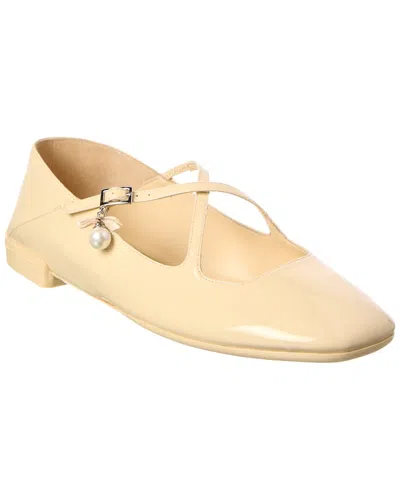 Jimmy Choo Off-white Eleri Ballerina Flats In Neutral