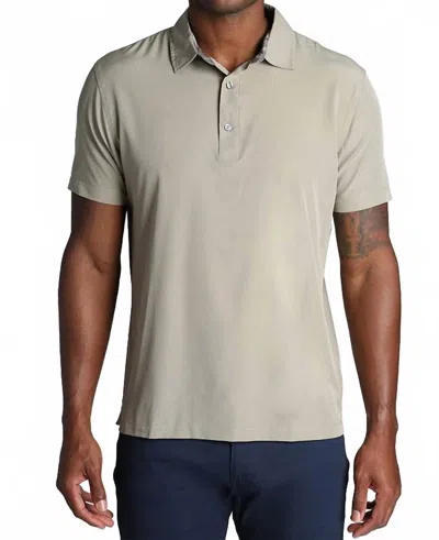 Jachs New York Gravityless Performance Polo In Taupe In Gray