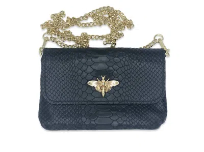 German Fuentes Bijou Bee Bag In Dark Navy In Blue