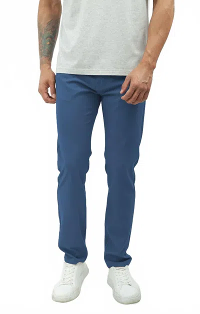 Jachs New York Poly Spandex Performance Tech Pants In Blue In Blue