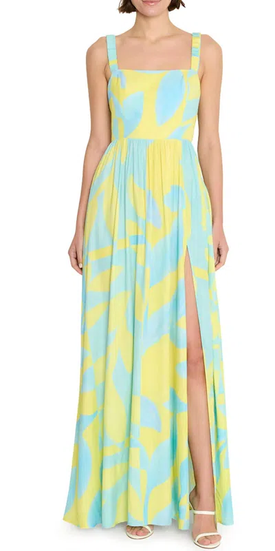 Amanda Uprichard Florence Maxi Dress In Echo Print In Multi